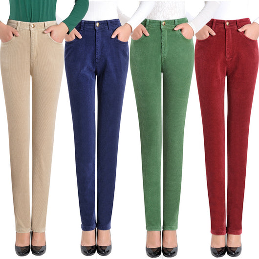 Pantalones de Pana Rectos Elásticos - Comodidad Casual en Algodón - Image 12