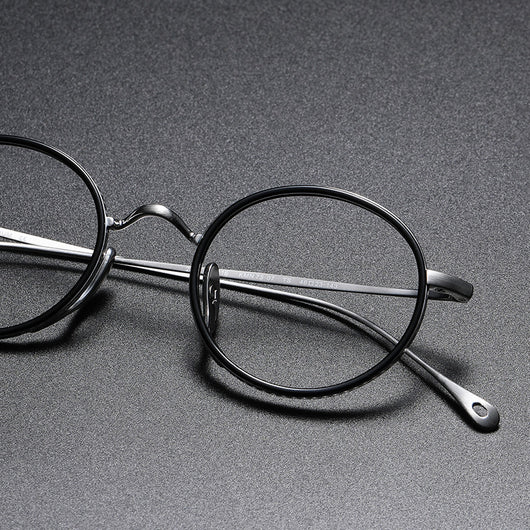 Lentes Retro de Titanio Puro - Marco Redondo Vintage - Image 2