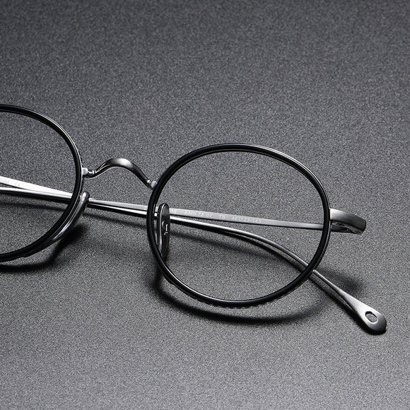 Lentes Retro de Titanio Puro - Marco Redondo Vintage