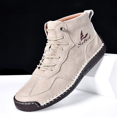 Botas Altas Retro de Cuero - Estilo Casual Urbano - Image 22
