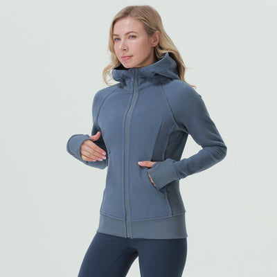 Sudadera Deportiva con Capucha y Cierre Completo para Yoga - Image 7