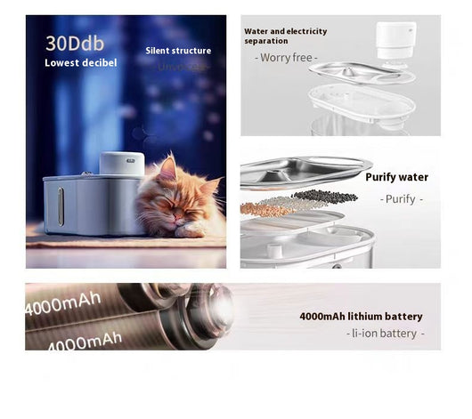 Fuente de Agua Automática para Mascotas con Sensor Infrarrojo - Image 16