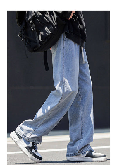 Jeans Rectos Holgados Estilo Americano para Hombre - Image 19
