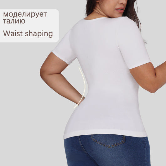 Corset Reductor con Manga Corta - Ajuste Abdominal para Mujer - Image 17
