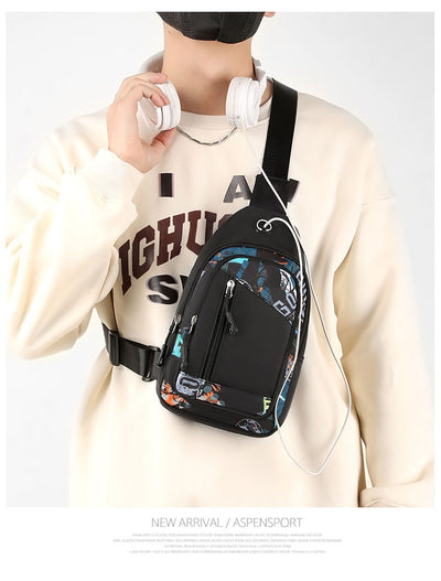 Set de Mochila y Bolsa Pectoral para Hombre - Image 28
