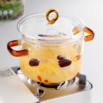 Tetera de Vidrio Borosilicato Doble Asa para Cocina - Image 3