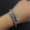 Pulsera de Plata Esterlina con Cuerda de Cáñamo Ajustable Unisex