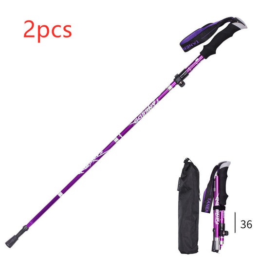 Bastón de Trekking Plegable Ultra Ligero con Mango Recto - Retráctil y Portátil - Image 17