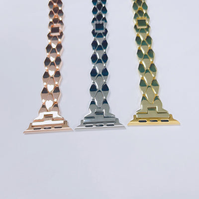 Correa Metálica de Acero Inoxidable con Eslabones de Diamante - Image 29