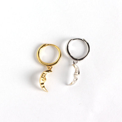 Aretes de Plata Esterlina Estilo Barroco Geométrico con Luna - Image 4
