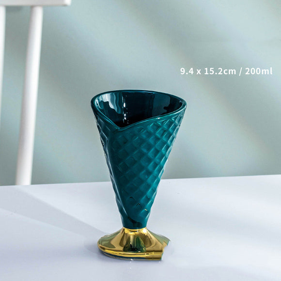 Vaso Creativo para Helado de Color Sólido de Alto Valor