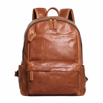 Mochila de Cuero para Laptop 14 pulgadas - Bolsa de Viaje Profesional Outdoor - Image 7