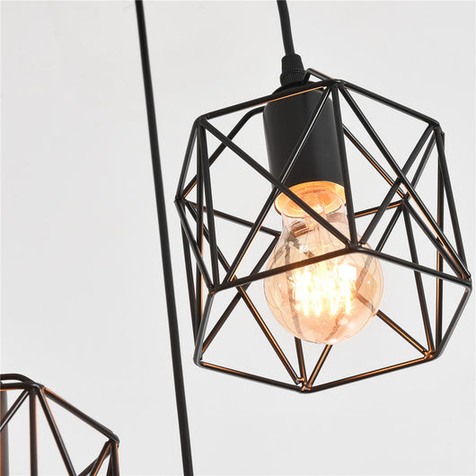 Lámpara Colgante Vintage Industrial de Tres Cabezales para Barra y Tienda - Image 16