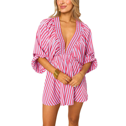 Jumpsuit Holgado con Escote en V y Piernas Anchas - Image 4