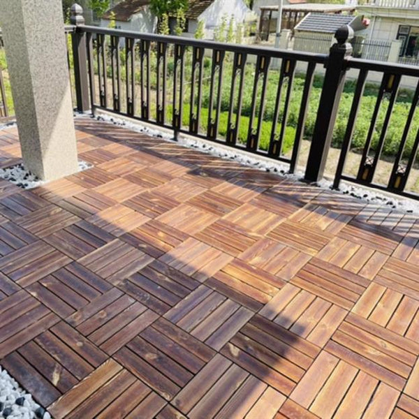 Piso de Madera para Terraza Exterior Anticorrosivo Modular