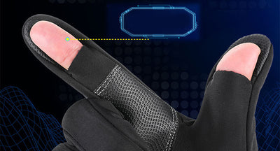Guantes de Invierno Unisex con Dedos Abatibles, Táctiles e Impermeables para Ciclismo, Pesca y Esquí - Image 11