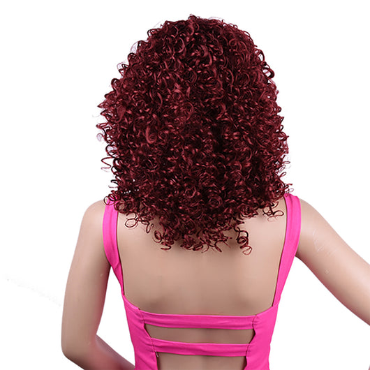 Peluca Rizada Afro Sintética Premium para Mujeres Negras - Image 6