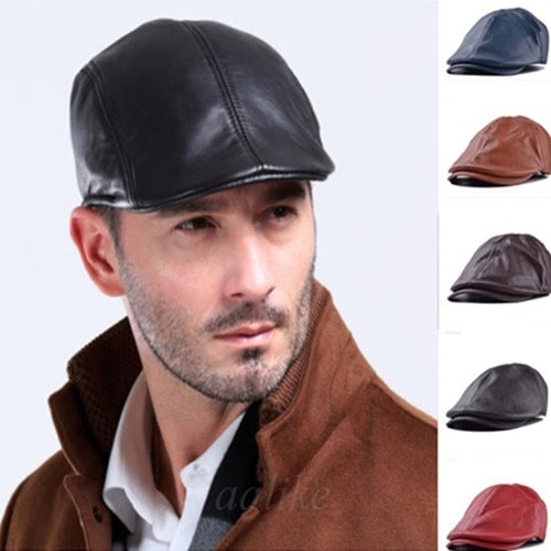 Gorra de Cuero Vintage Estilo Británico Unisex - Image 14