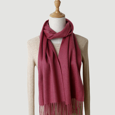 Bufanda de Cachemira Pura Colores Sólidos para Otoño e Invierno - Image 20