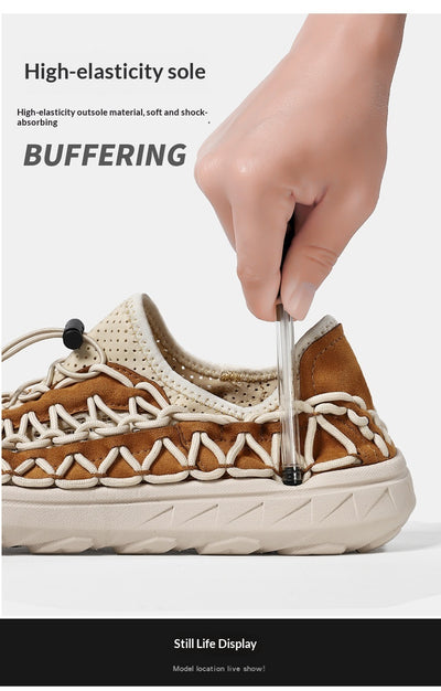 Zapatos Casuales de Malla Transpirable con Diseño Calado para Hombre - Image 14