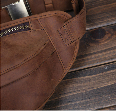 Bolsa Crossbody de Cuero para Hombre - Portamóvil Deportivo - Image 13
