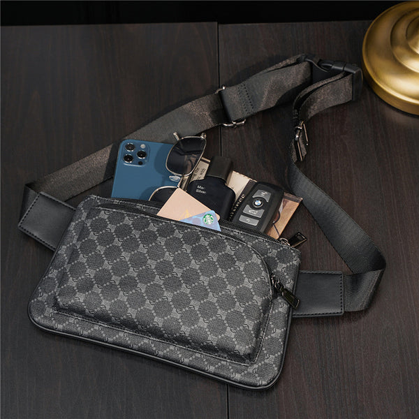 Bolsa Crossbody Multifuncional para Hombre - Pecho y Cintura