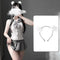 Conjunto Bodysuit Preppy Escotado para uso en Ecuador