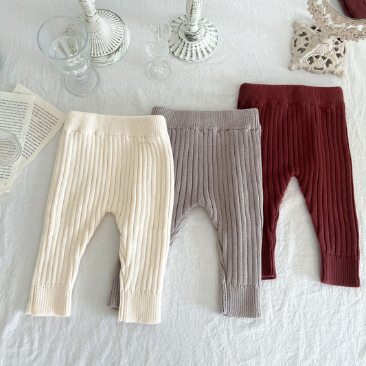 Leggings de Algodón y Lana para Bebé - Elásticos y Suaves