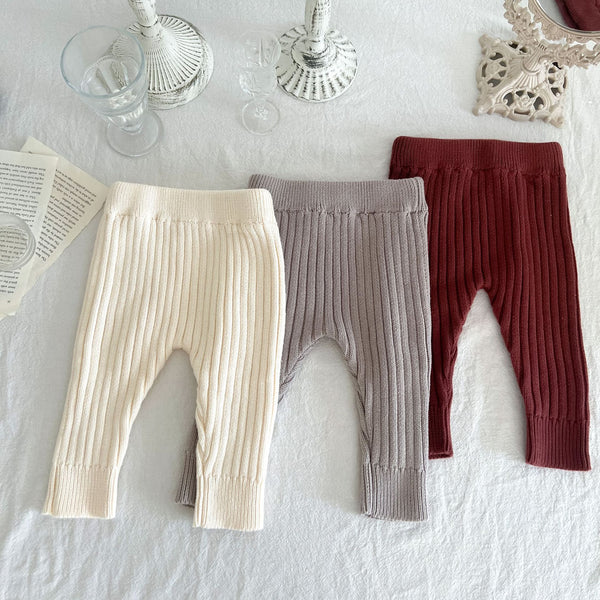 Leggings de Algodón y Lana para Bebé - Elásticos y Suaves