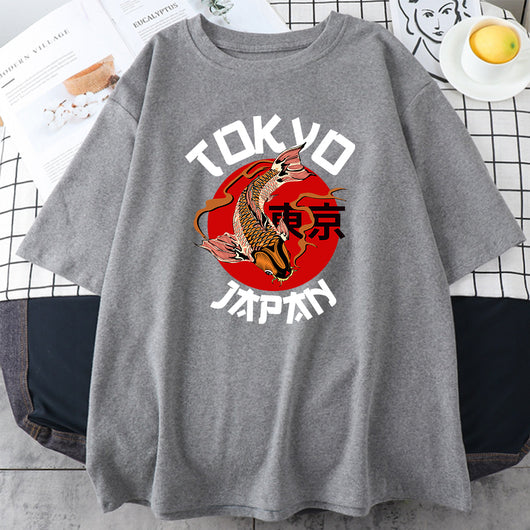 Camiseta Estampada Unisex de Algodón - Manga Corta Cuello Redondo Verano - Image 6