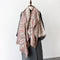 Poncho Reversible Geométrico Versátil - Dos Colores en Uno