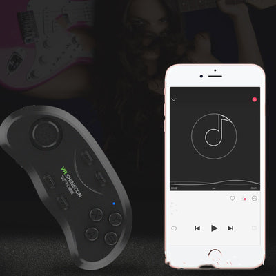 Black VR SHINECON wireless Bluetooth gamepad with a directional pad, action buttons, and function buttons. - Image 11