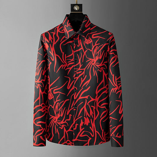 Camisa Suelta Estampada Digital para Hombre - Colección Otoño - Image 5