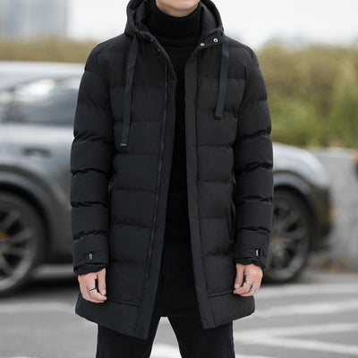 Abrigo Largo con Capucha para Hombre - Chaqueta Impermeable Invierno - Image 14
