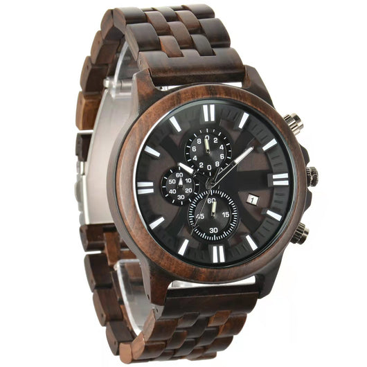 Reloj Minimalista de Madera Sándalo para Hombre - Image 9