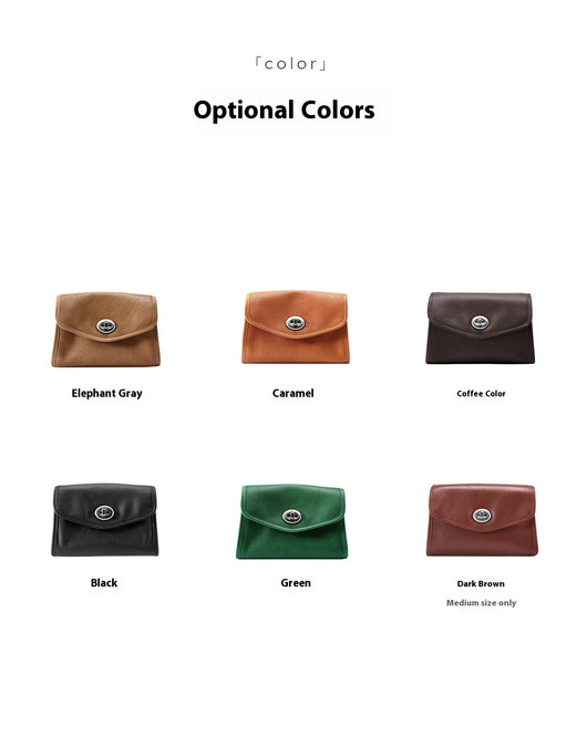 Bolso Mensajero de Cuero con Cadena para Mujer - Image 15