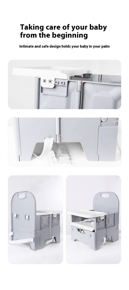 Silla de Comer Portátil Plegable para Niños - Grado Alimentario - Image 17