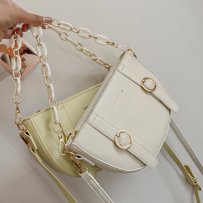 Bolso Bandolera de Hombro Único Estilo Silla de Montar para Mujer - Image 5