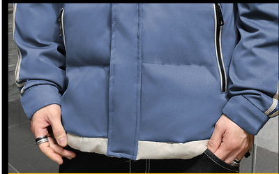 Chaqueta Acolchada de Invierno para Hombre - Algodón y Plumón - Image 12