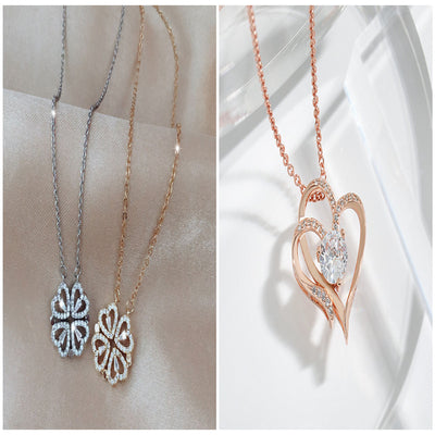 Collar Trébol de Cuatro Hojas Desmontable con Circones - Cadena Corta Multiuso para Mujer - Image 31