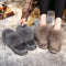 Botas Cortas de Piel de Zorro para Nieve - Diseño Elegante Mujer