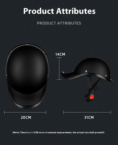 Casco Retro Eléctrico con Batería para Motocicleta - Protección de Seguridad Media - Image 17