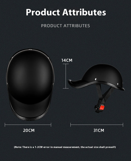 Casco Retro Eléctrico con Batería para Motocicleta - Protección de Seguridad Media - Image 17