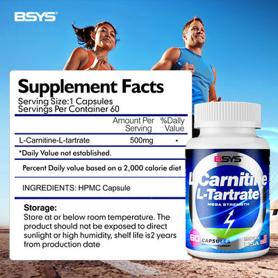 L-Carnitina L-Tartrato 60 Cápsulas - Suplemento de Energía y Rendimiento - Image 12
