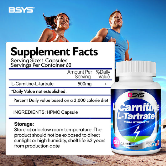 L-Carnitina L-Tartrato 60 Cápsulas - Suplemento de Energía y Rendimiento - Image 12