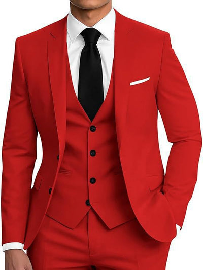 Traje de Negocios Tres Piezas con Botones Dobles para Hombre - Image 13