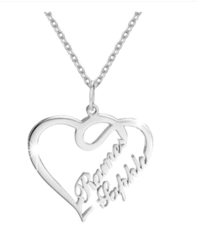 Collar Personalizado con Nombres y Doble Corazón - Image 6