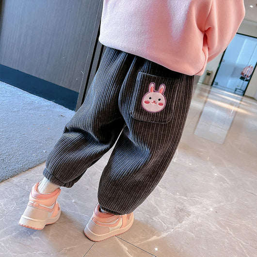 Pantalones Holgados de Forro Polar para Niñas - Comodidad y Calidez - Image 4
