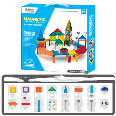 Pista de Carreras Magnética para Niños - Bloques STEM Interactivos - Image 4