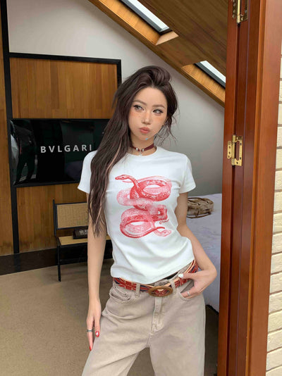 Playera Casual Estampada Slim Fit para Mujer - Image 2